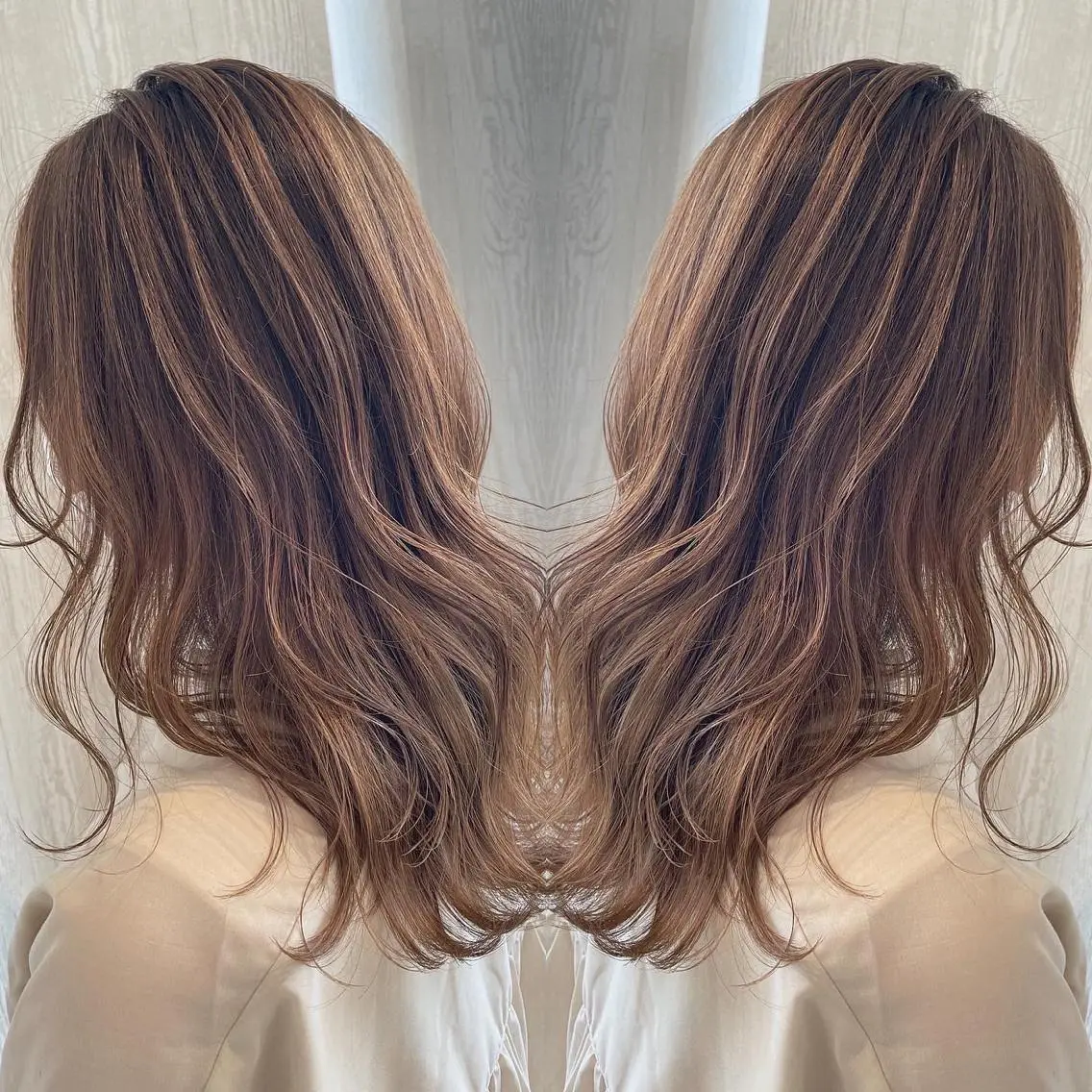 ロング カラー アッシュ 外国人風カラー レイヤーカット ヘアカラー トリートメント 河合秀明/ショート /ボブ/レイヤーのヘアスタイル