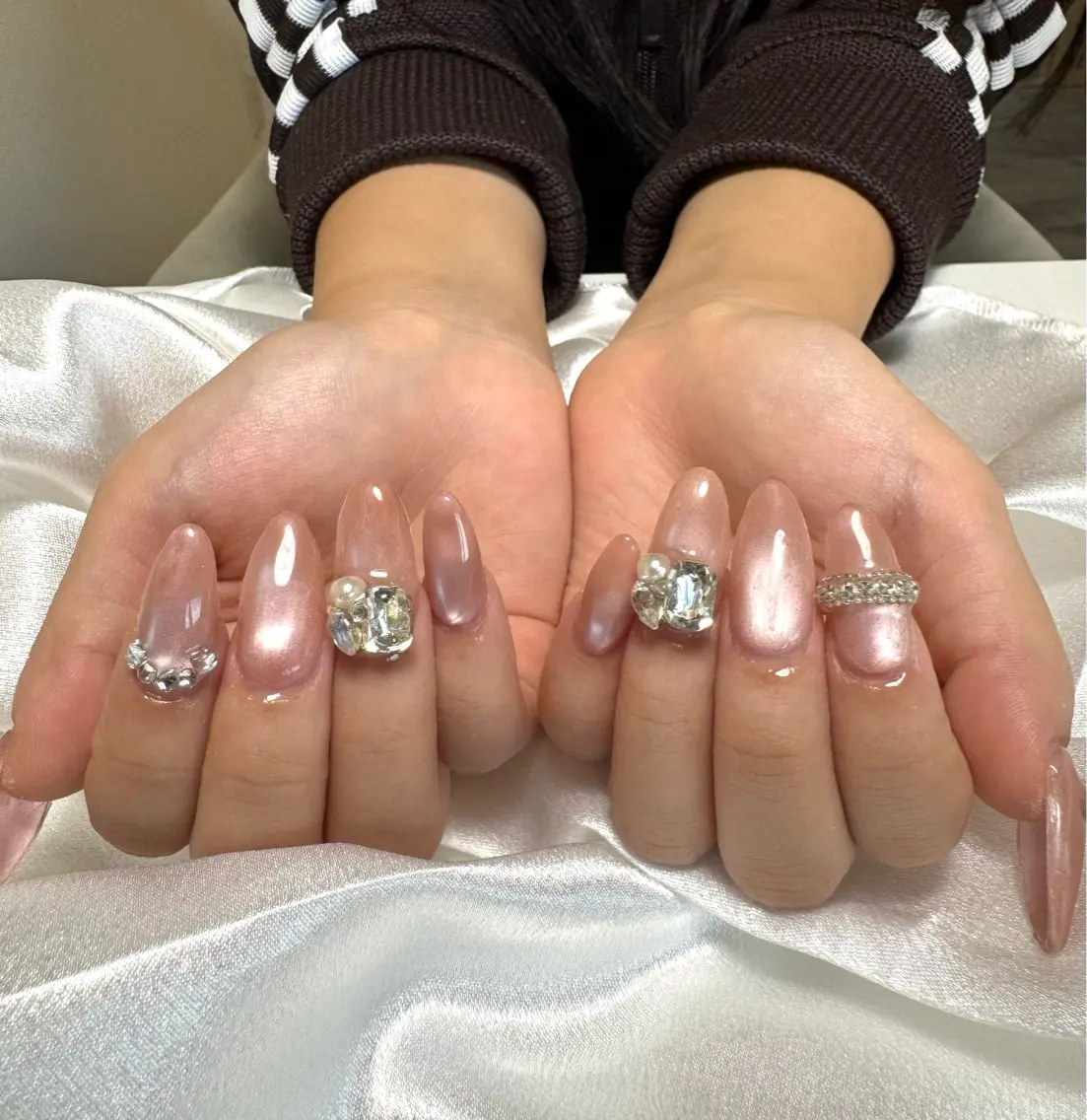 ネイル 長さ出し 持ち込み Lile'a nailのネイルデザイン