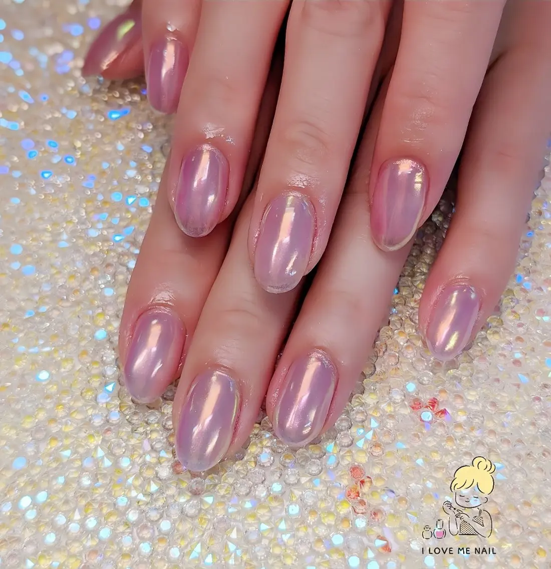 ネイル 長さ出し ジェルネイル ハート 韓国ネイル マグネットネイル I LOVE ME NAIL.｡.:*♡のネイルデザイン