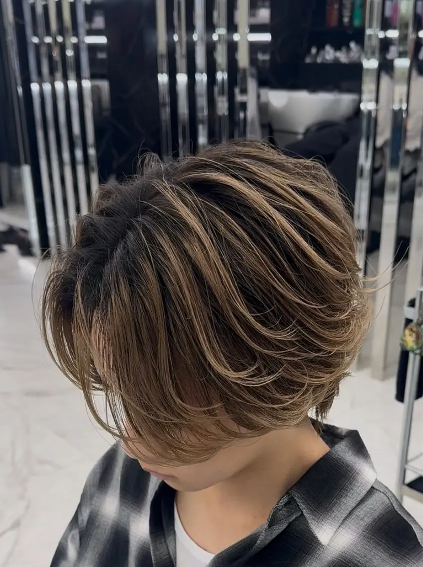 ✂️似合わせメンズカット+ワンカラー(ブリーチ不可)+トリートメントの写真