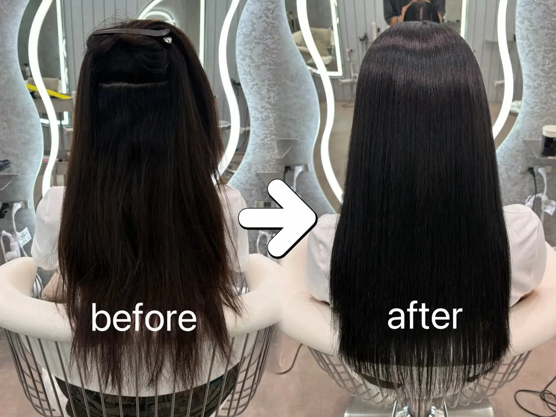 ロング ヘアアレンジ アッシュ ボブ くびれヘア 顔まわりレイヤー 顔周りカット 縮毛矯正 トリートメント ヘアセット 大宮縮毛矯正🩵 レイヤー 佐藤和のヘアスタイル