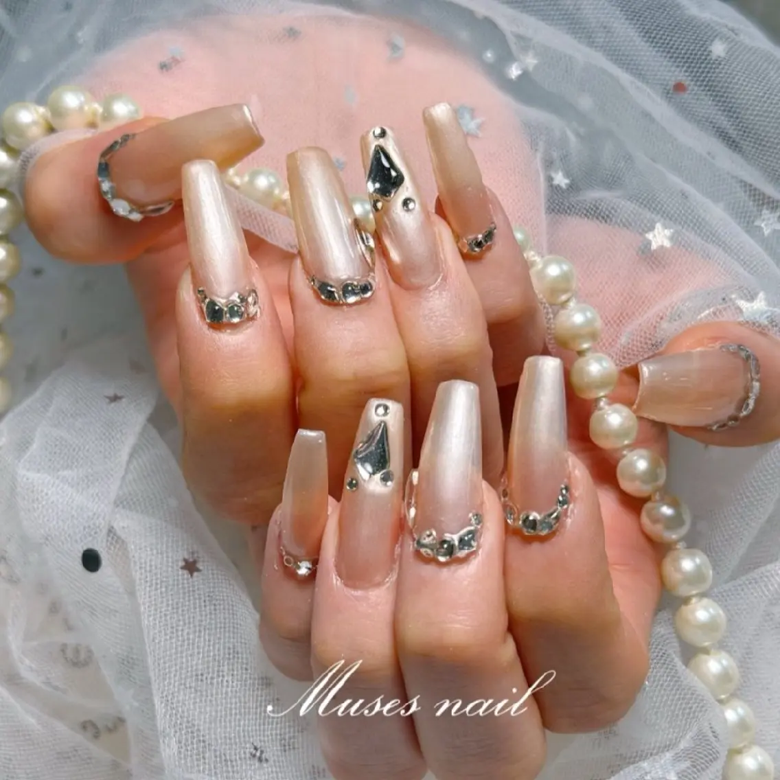 【チップ】チップ長さだし＋ストーン付け放題💎✨￥8,980の写真