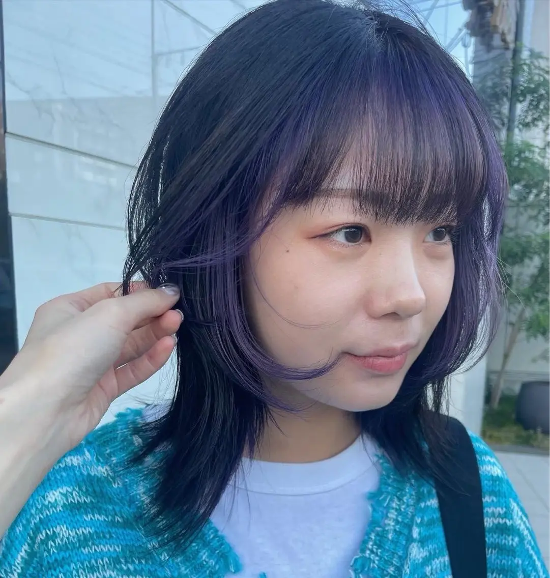 ミディアム カラー ヘアカラー three_ ナオキのヘアスタイル