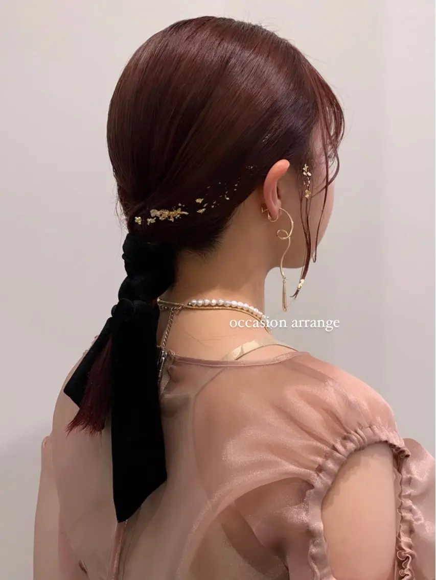 hair arrange（卒業式ヘアセット、お呼ばれヘア、成人式ヘアアレンジ、同窓会ヘア、ニュアンスアレンジ）の写真