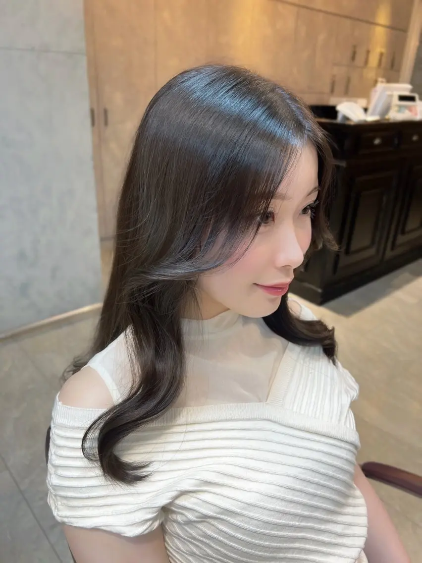 ロング カラー ヘアアレンジ ヘアカラー 🎀ハイトーン・艶 カラー HANA🎀のヘアスタイル