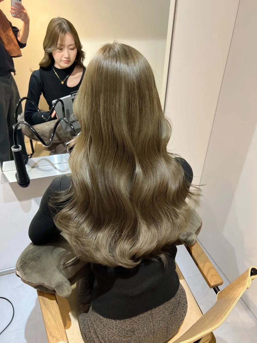 ロング カラー ヘアアレンジ ✨韓国/外国人風✨ 江原巧のヘアスタイル