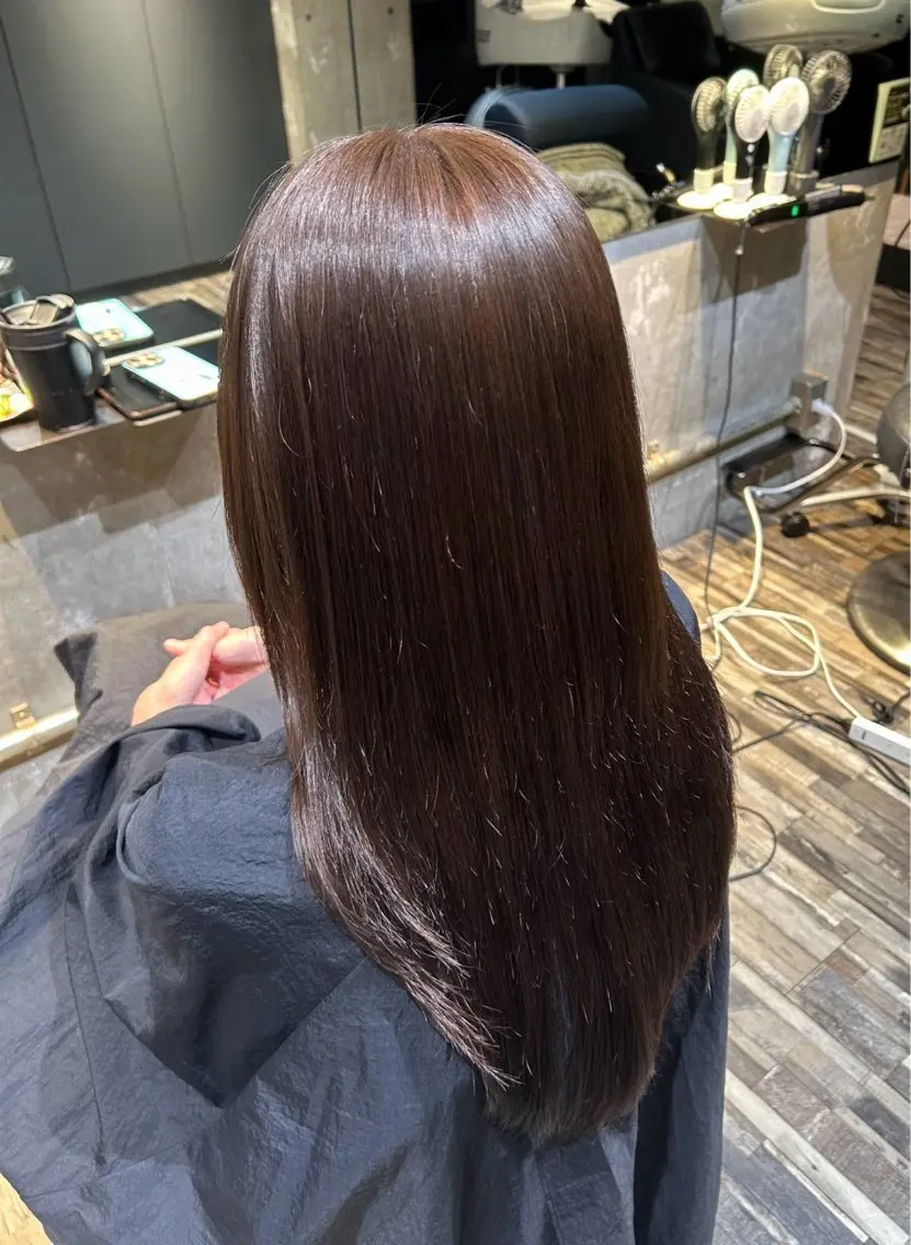 ロング カラー ヘアカラー トリートメント 井上 円花のヘアスタイル