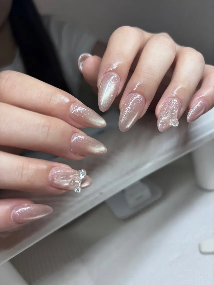 ネイル 韓国ネイル 持ち込み ニュアンスネイル ネイルチップ ハンドネイル TABI ANA.CHUOのネイルデザイン