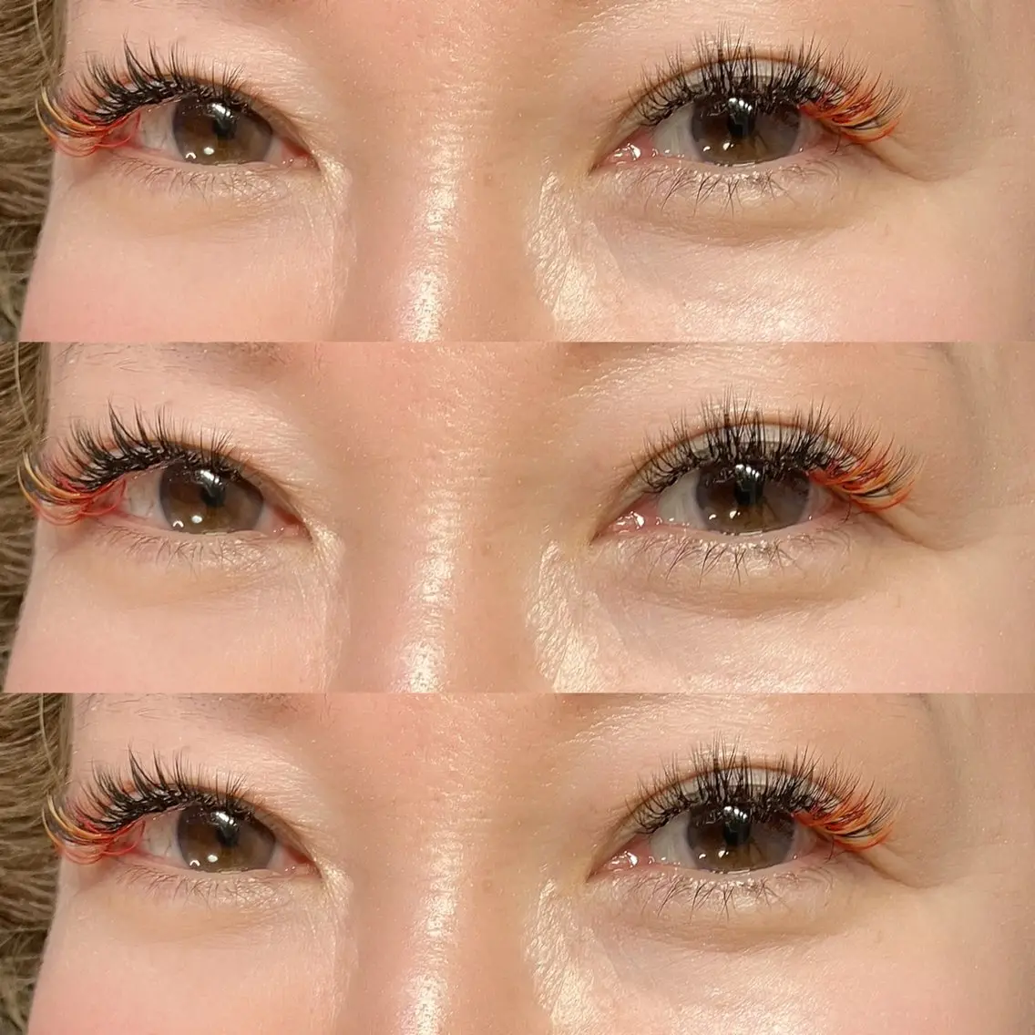 マツエク・マツパ カラーマツエク ボリュームラッシュ linda lashesのマツエク・マツパデザイン