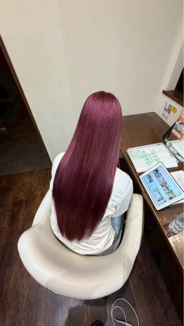 «3名限定クーポン🩷ྀི»プレミアム艶カラー➕ナノバブルケアの写真