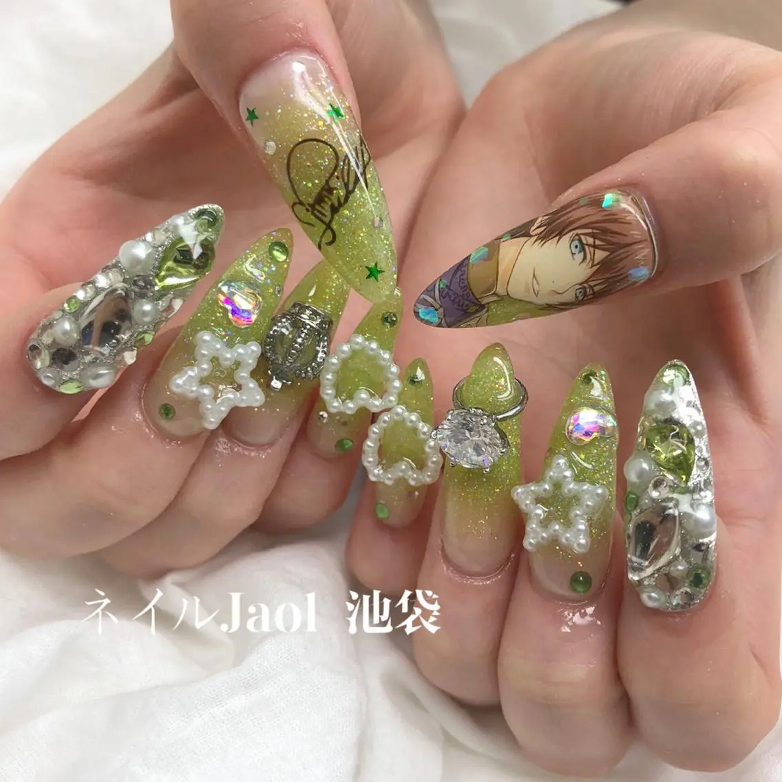 ロング ネイルJaol 池袋のネイルデザイン