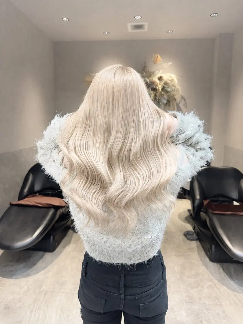 カラー ベージュカラー ブリーチ 透明感カラー ハイトーンカラー ピンクカラー ヘアカラー トリートメント ヘッドスパ Rio /ハイトーン /透明感カラーのヘアスタイル