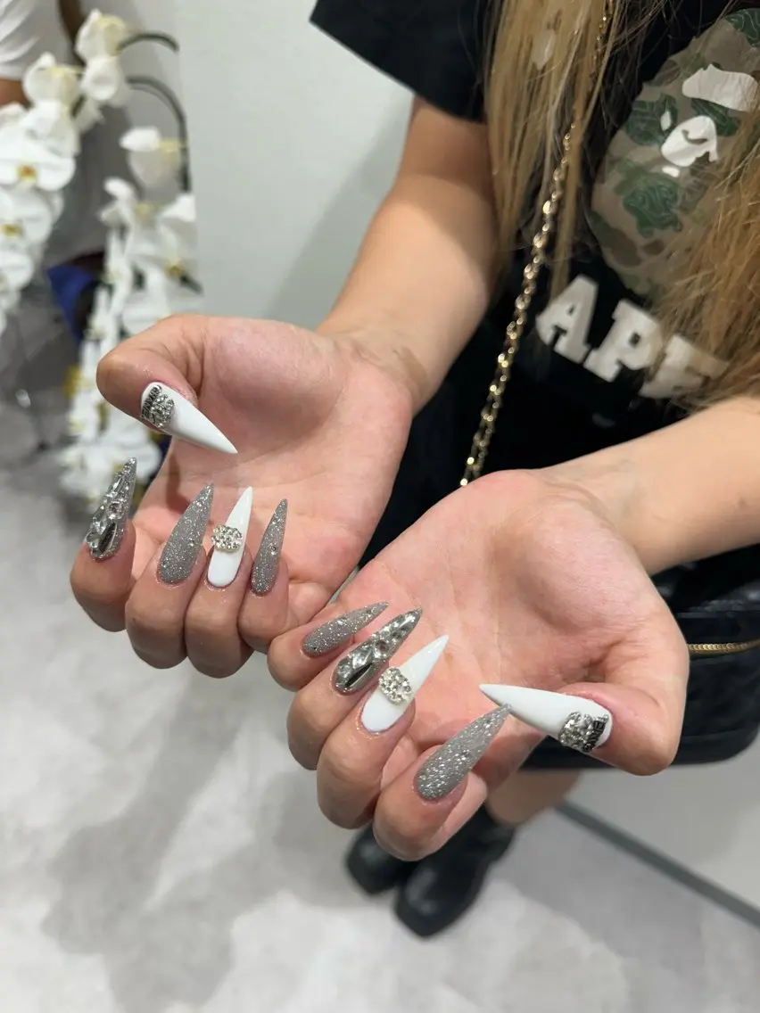 《オフなし》🍒チップスカルプ長さだし 〜アート6本まで〜コース🌟の写真