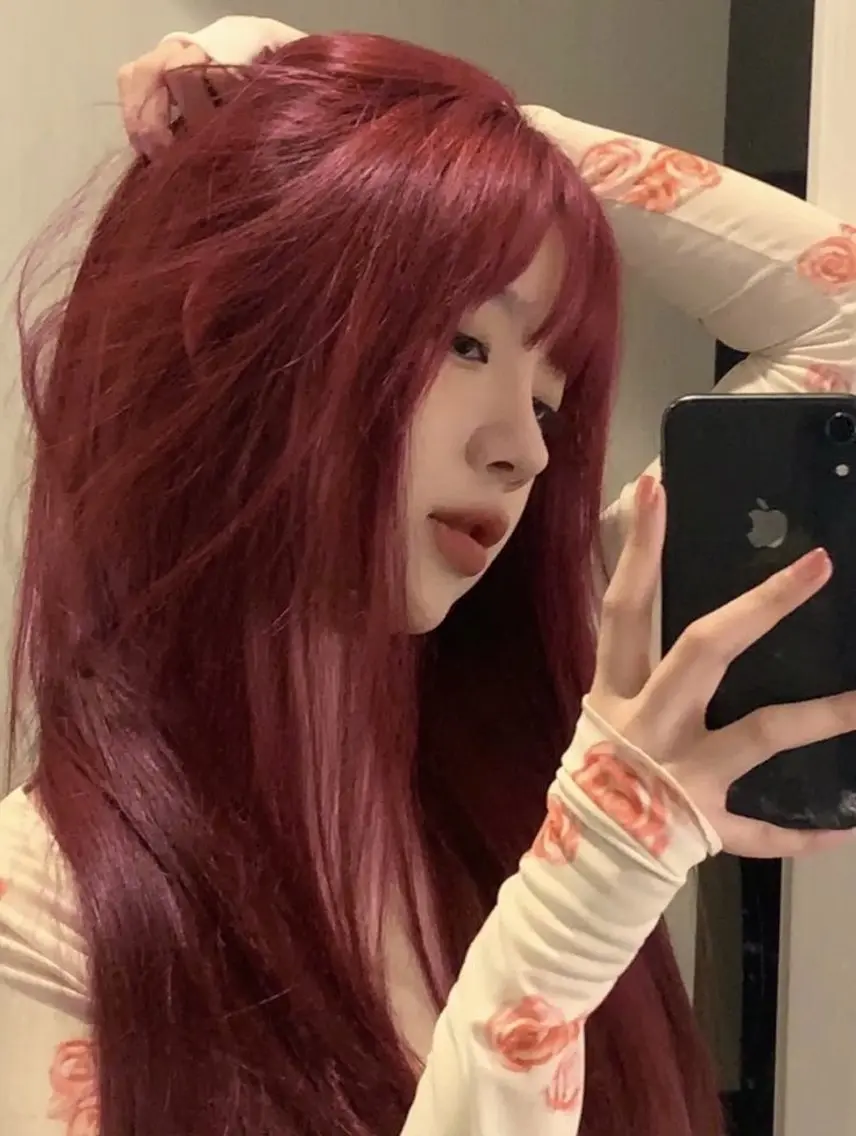 ロング ヘアカラー トリートメント ヘッドスパ ヘアセット 🥀艶髪/似合わせ 暖色/まな🥀のヘアスタイル