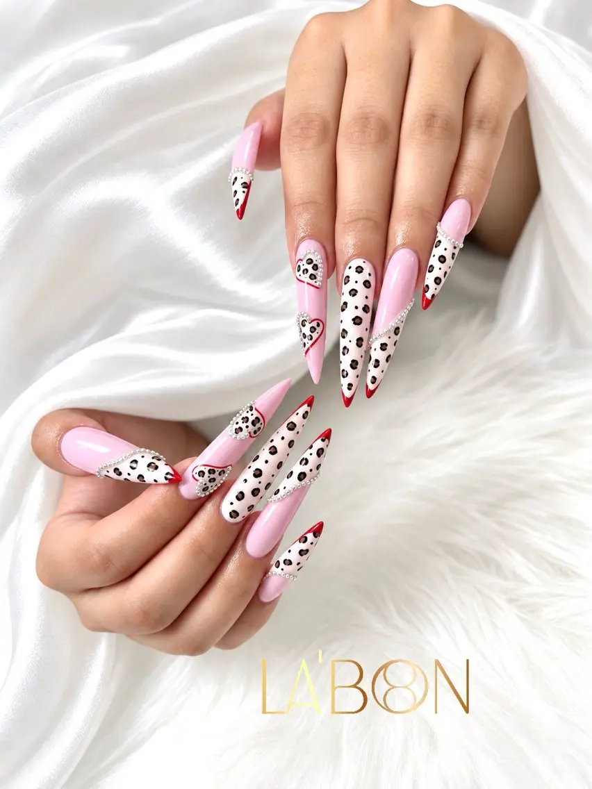 ネイル アートネイル ジェルネイル キラキラネイル 韓国ネイル ロングネイル Labon Nails Artのネイルデザイン