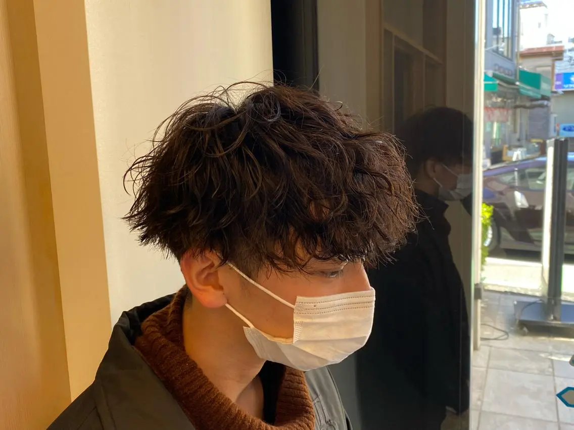 カット+波巻きパーマ+1STEPトリートメントの写真