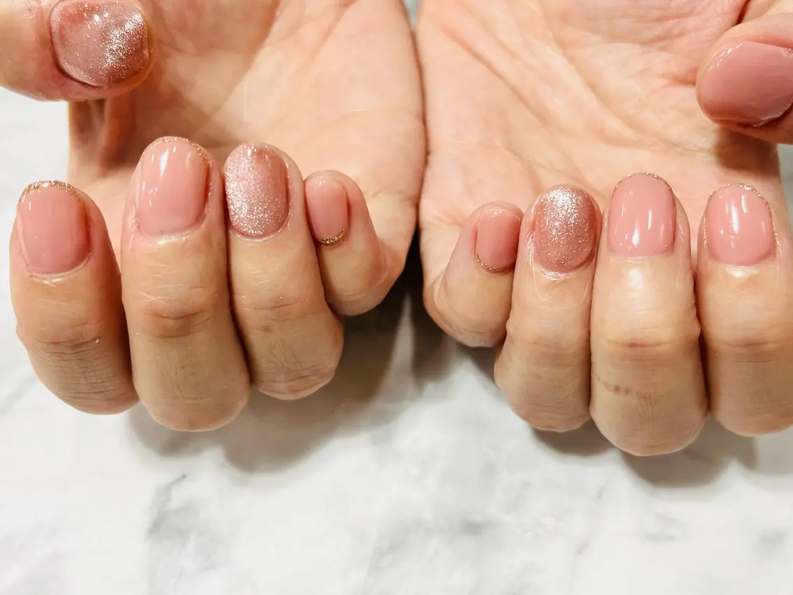 ネイル フレンチネイル マグネットネイル Mano Nailのネイルデザイン