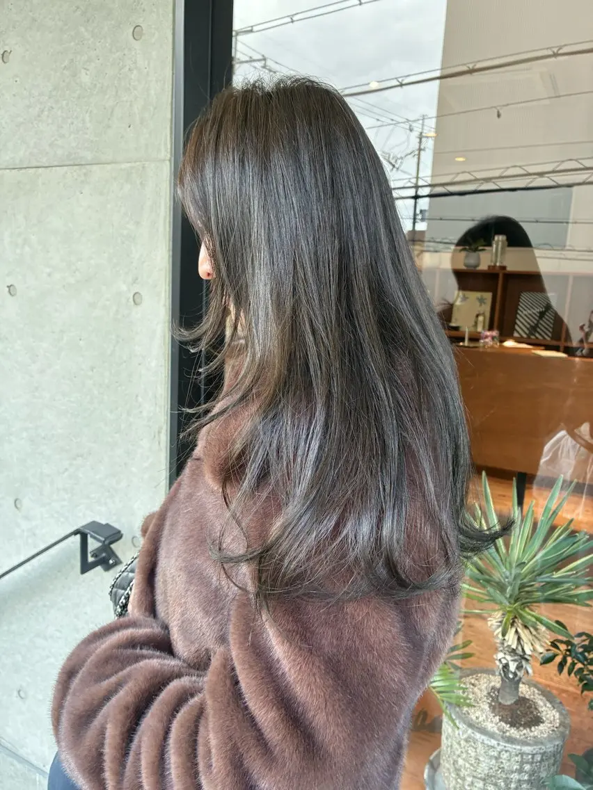 カラー ヘアカラー トリートメント linna / 高槻 /透明感カラーのヘアスタイル
