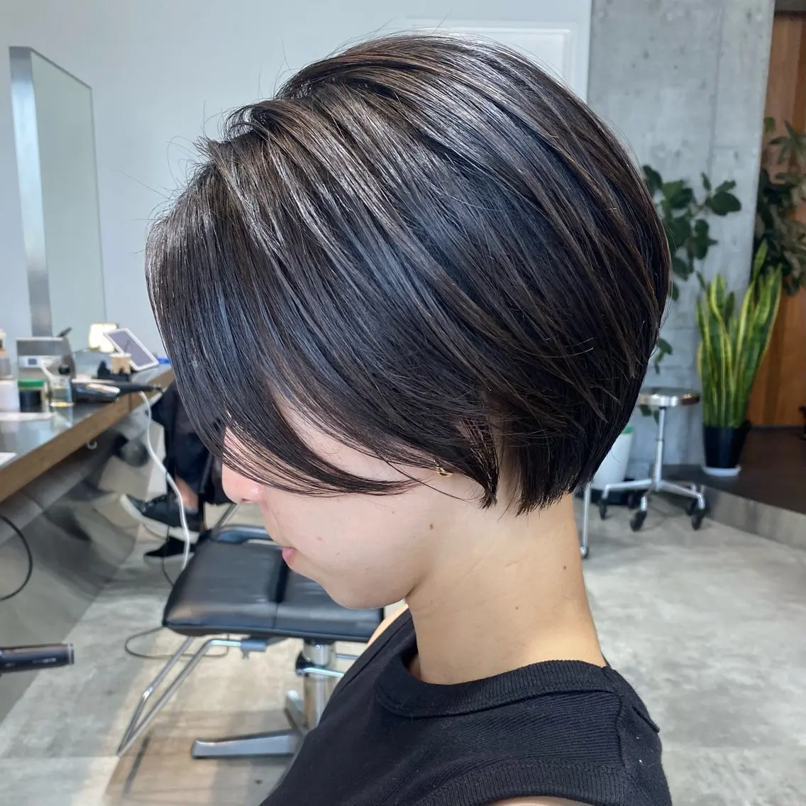 ショート ショートボブ ボブ ショートヘア 小顔カット 藤川 明英里のヘアスタイル
