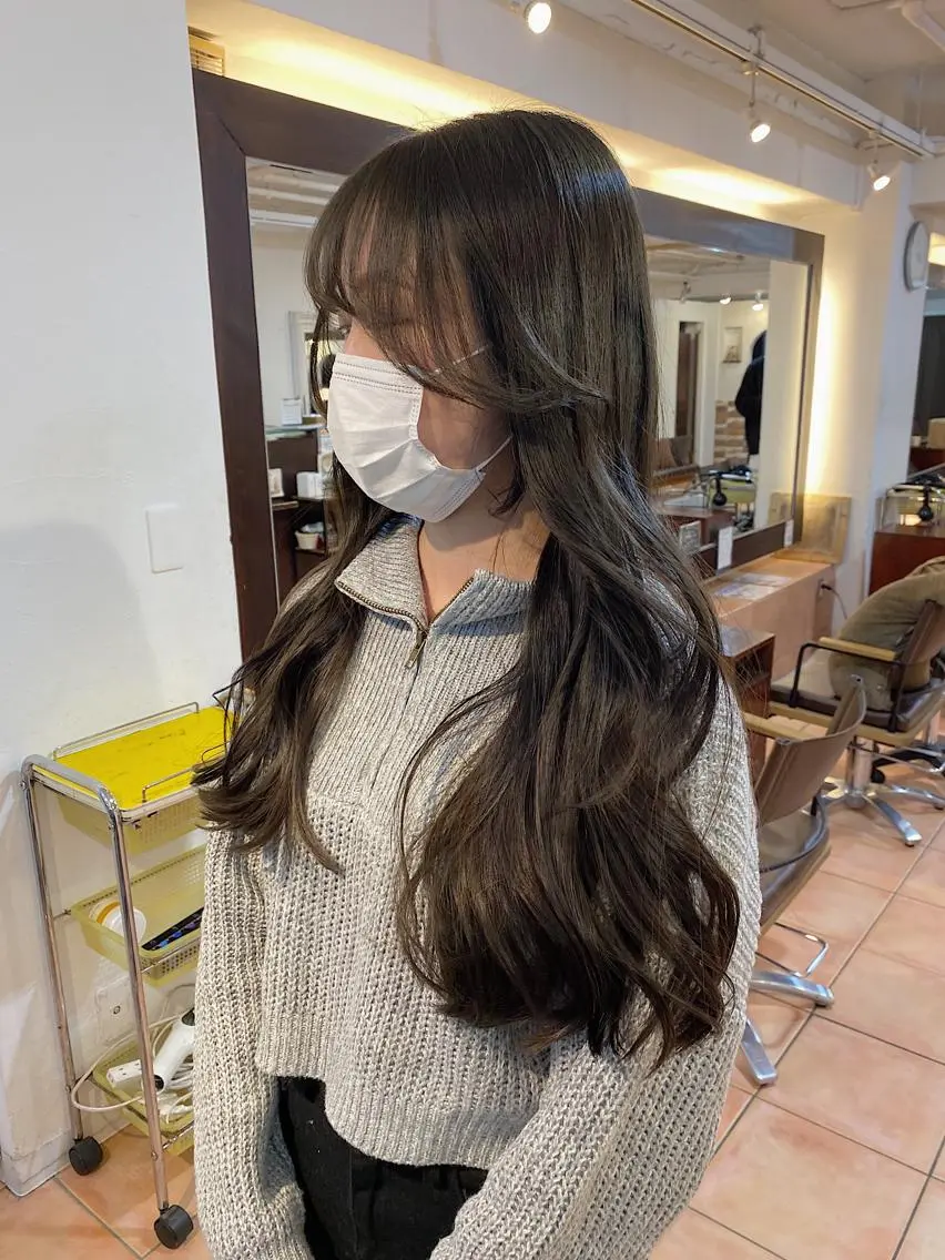 2回目の方✨透明感抜群🩵カラー+似合わせカット+キューティクルケア3stepトリートメント✨の写真