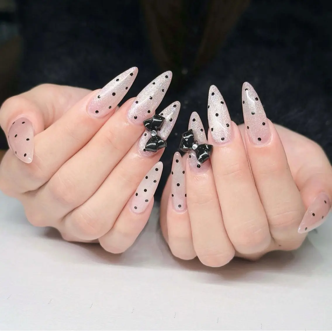 ネイル オーロラネイル ブルー チークネイル フットネイル フレンチネイル ハンドネイル GIN NAILのネイルデザイン