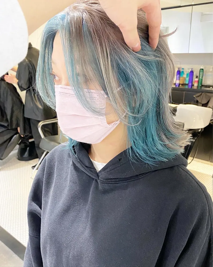 ミディアム ヘアカラー ラベンダーカラー＆ ミルクティー太田のヘアスタイル