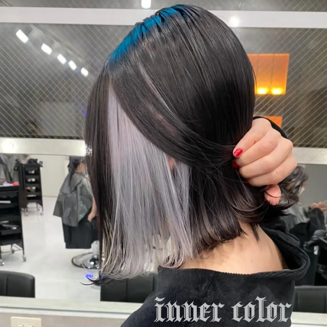 ミディアム カラー シールエクステ アクアカラー ブリーチ ケアブリーチ ダブルカラー メンズ特化🔥 渡邉愛斗のヘアスタイル