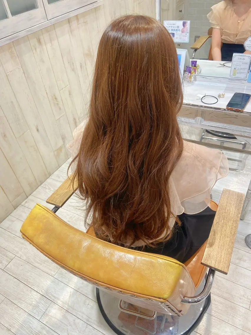 ロング ヘアカラー トリートメント レイヤーカット/ 透明感カラー🤍楓のヘアスタイル