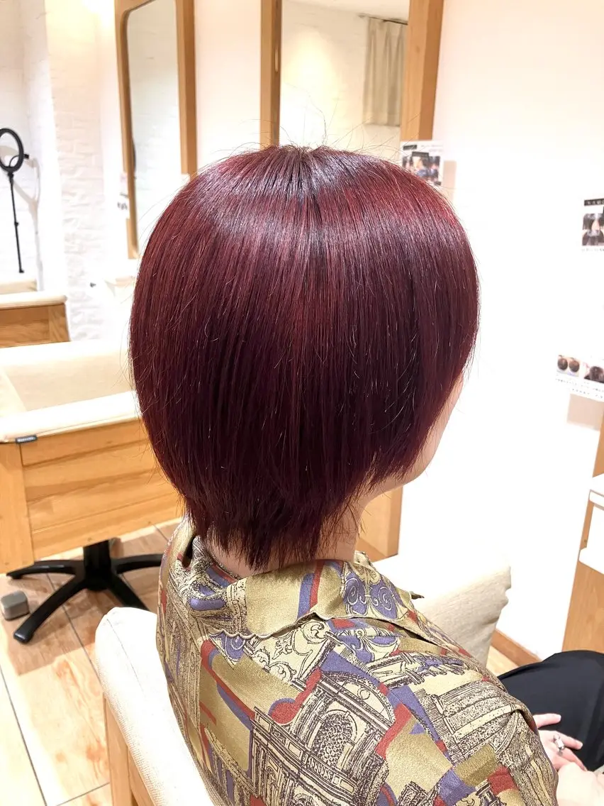 ショート トリートメント 岡村 凜のヘアスタイル