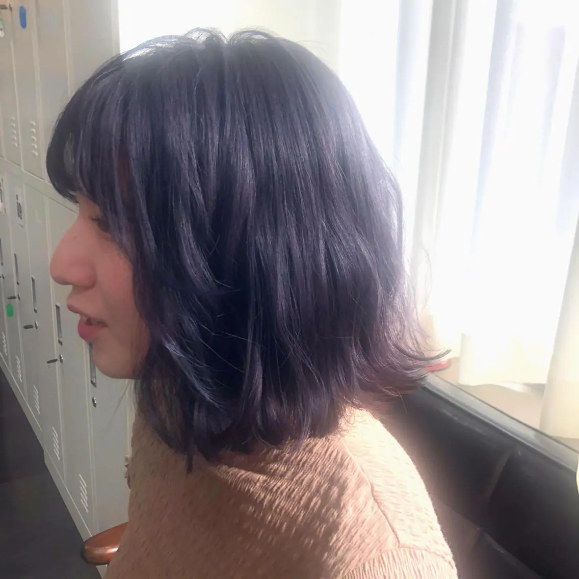 ミディアム パープルカラー 髪質改善💓艶髪💓 暖色💗加藤あゆみのヘアスタイル