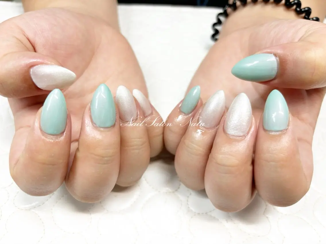 ネイル 長さ出し ショートネイル nailsalon　 Natuのネイルデザイン