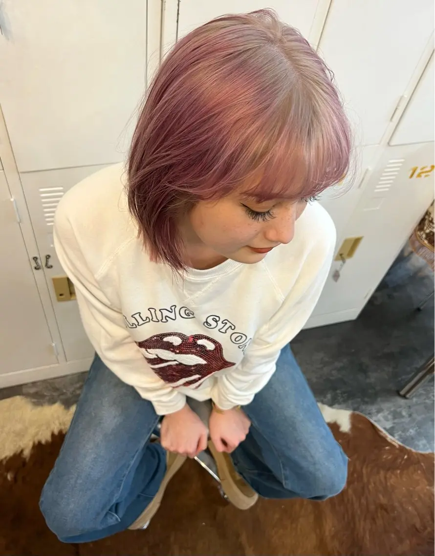 ミディアム カラー デザインカラー LOMARLIE JURIAのヘアスタイル