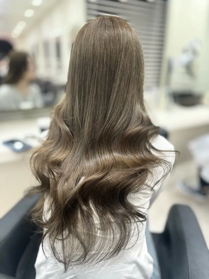 ロング カラー 🤍韓国大人っぽ ベージュMAI🤍のヘアスタイル