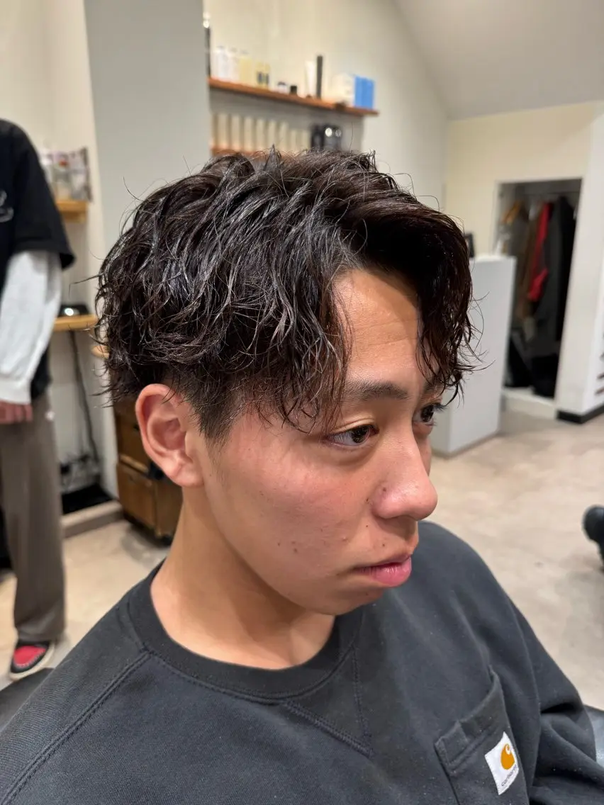 【minimo限定】メンズカット✂️+パーマ♻️(クリームパーマ)の写真
