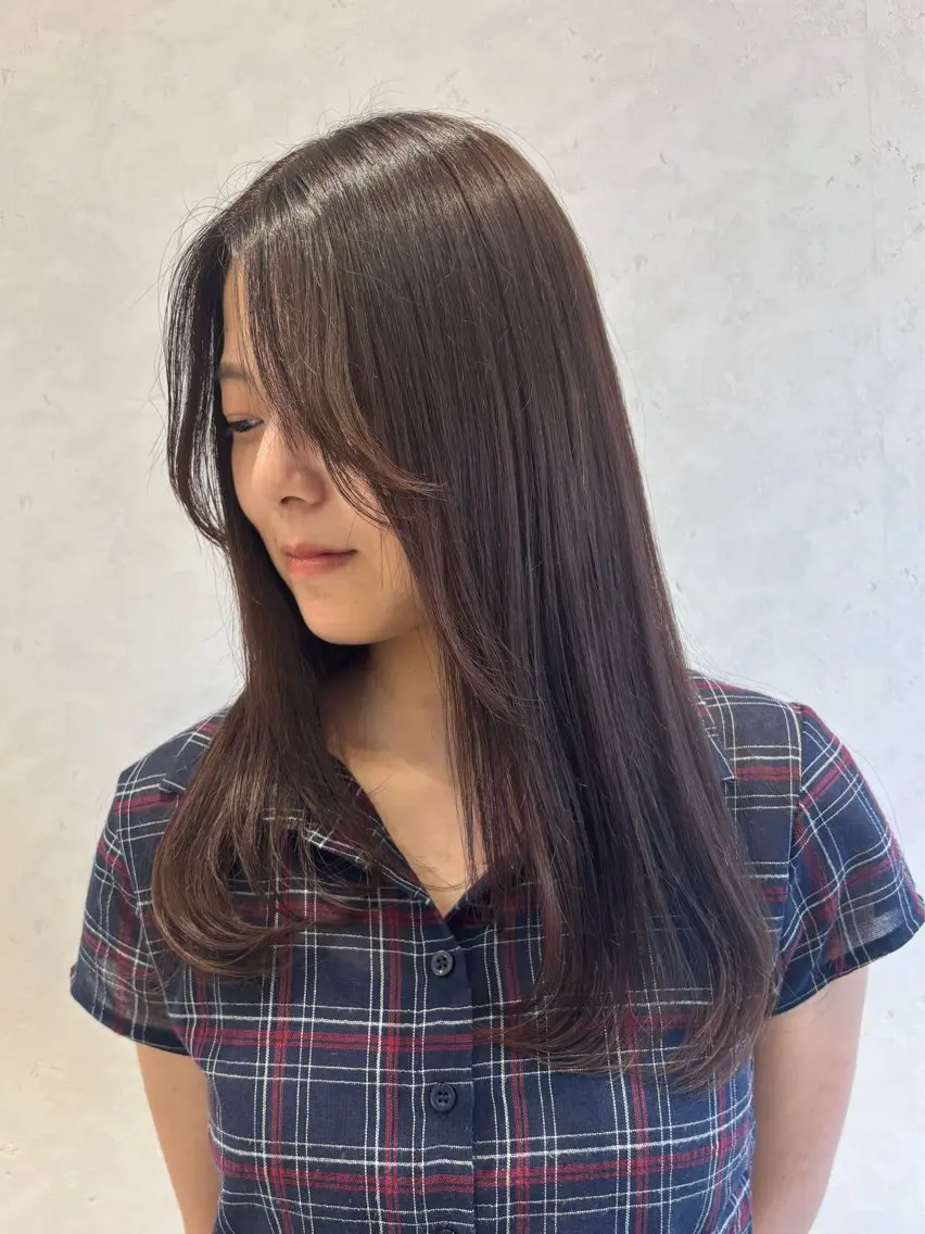 セミロング ナチュラル／透明感 💎maoのヘアスタイル