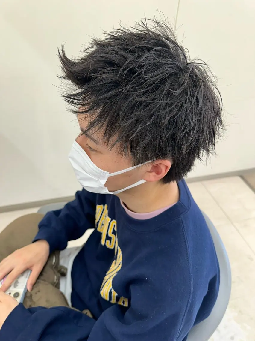 ショート カラー パーマ メンズ カット ヘッドスパ ヘアセット 毎月230人担当/ メンズヘア/清和武虎のヘアスタイル
