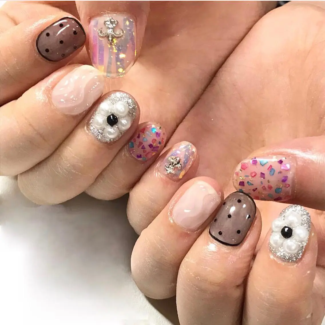 ネイル 渋谷/チップ長さ出し 👑アプレgel-xのネイルデザイン