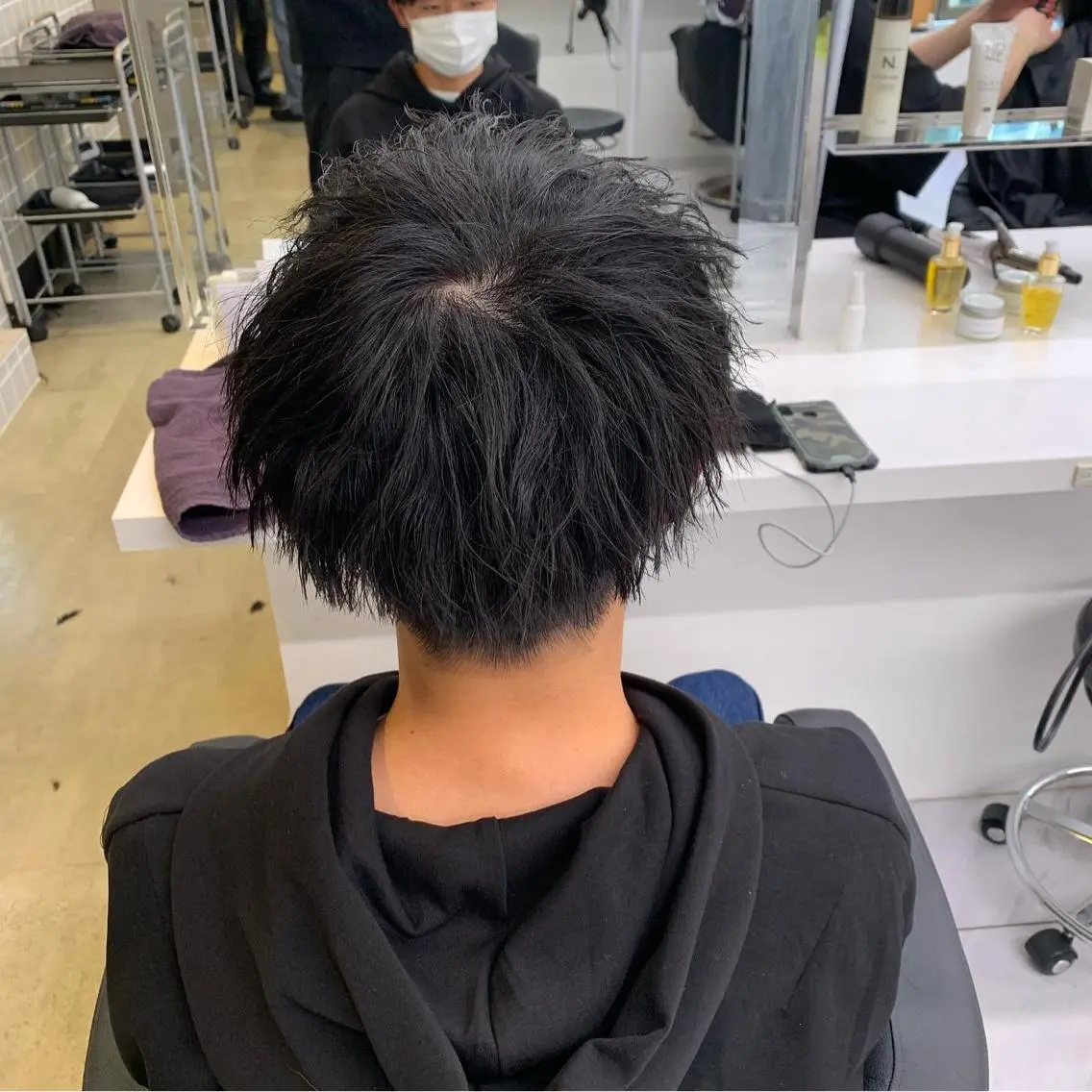 ショート カラー パーマ メンズ メンズパーマ特化 TAIGAのヘアスタイル