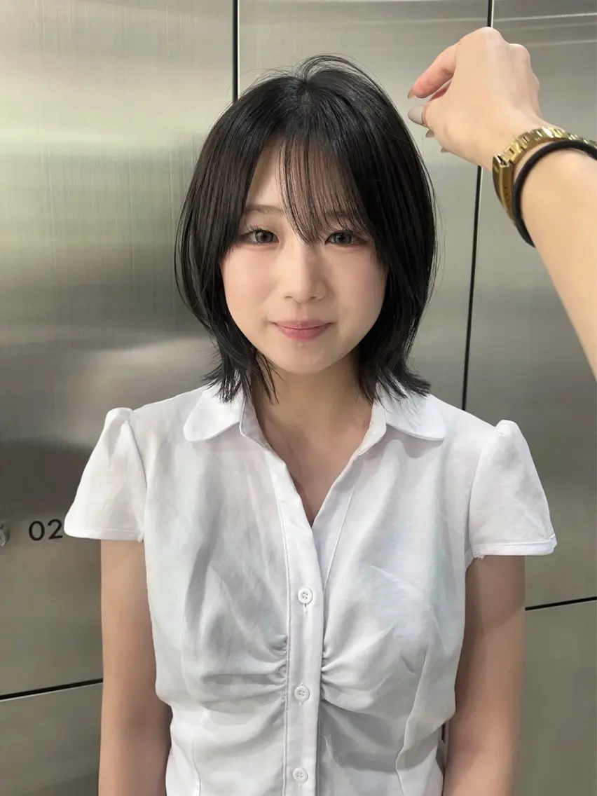 ショート ボブレイヤー ボブ レイヤーカット カット トリートメント 天神/レイヤー特化 ハイトーン/デザインのヘアスタイル
