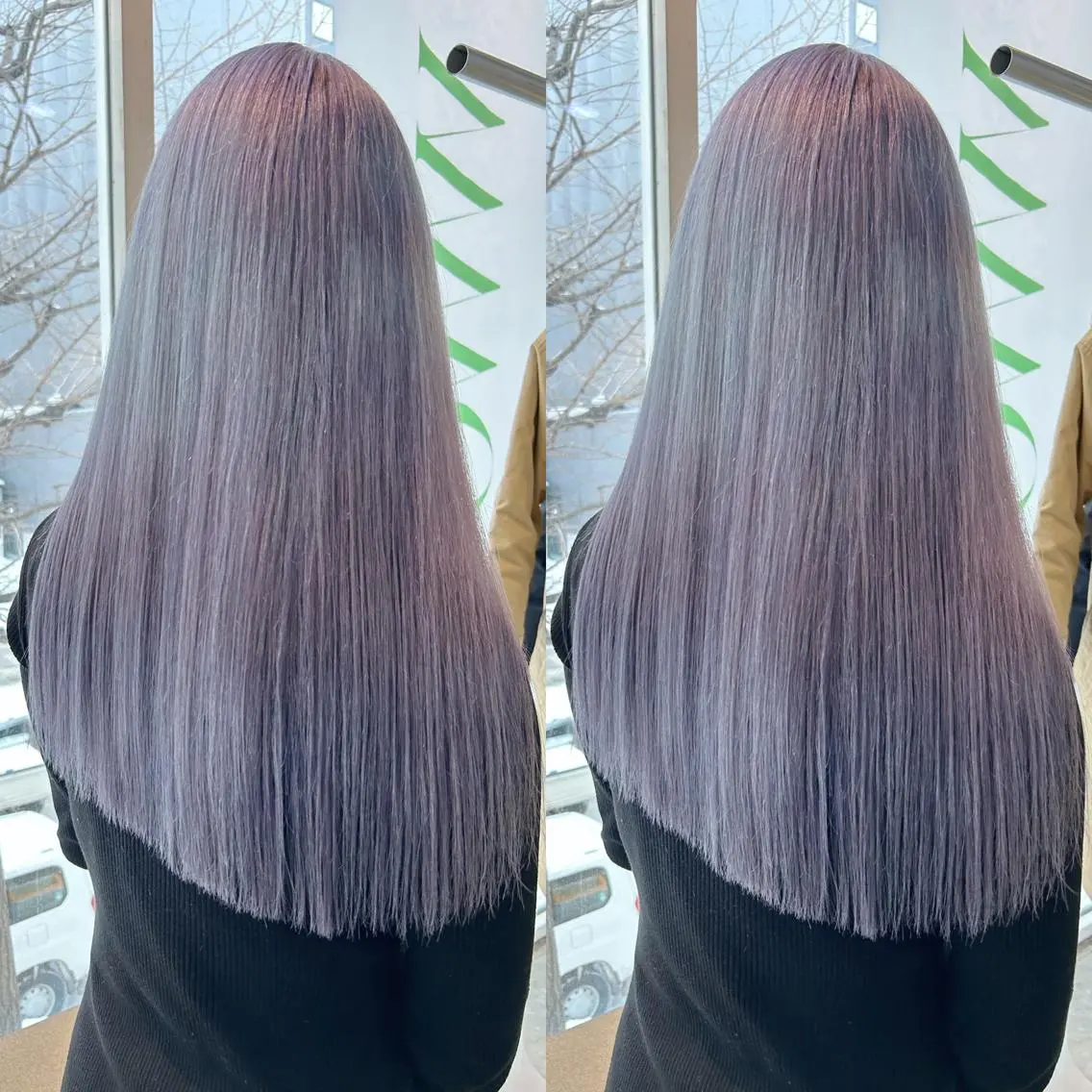 ロング カラー ヘアカラー トリートメント yoriダブルカラー 代表すがわらのヘアスタイル