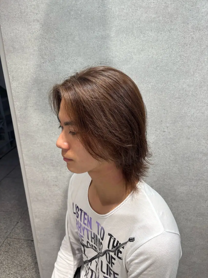 ロング カラー メンズ カット ヘアカラー 当日予約OK‼️/ メンズ特化/わたるのヘアスタイル