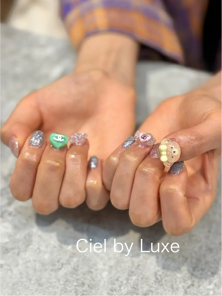 ネイル 持ち込み ハンドネイル CielbyLuxe manamiのネイルデザイン