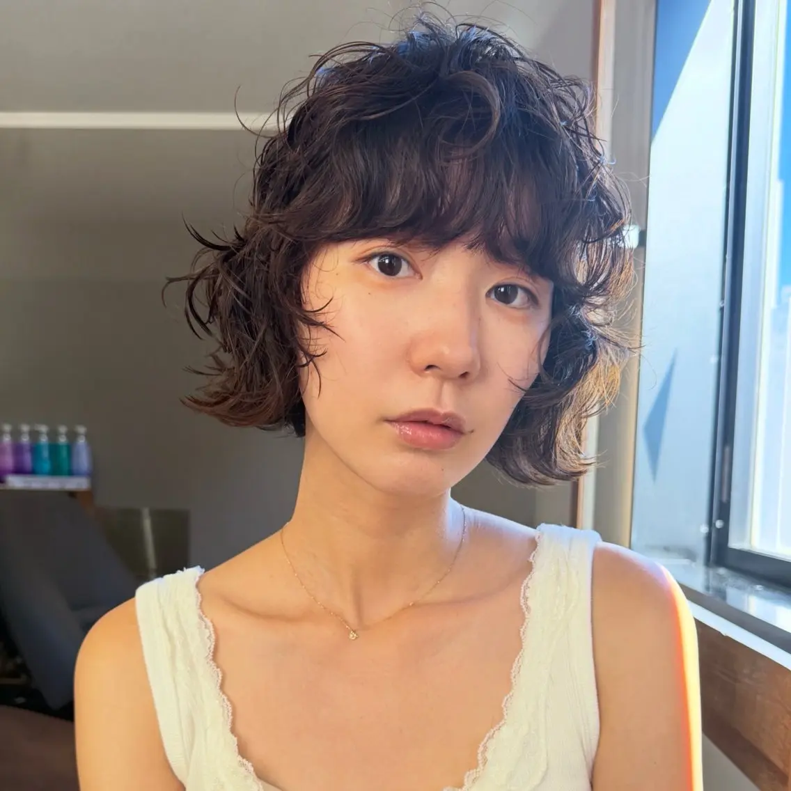 ショート パーマ パーマ/透明感カラー 元町🌱takutoのヘアスタイル