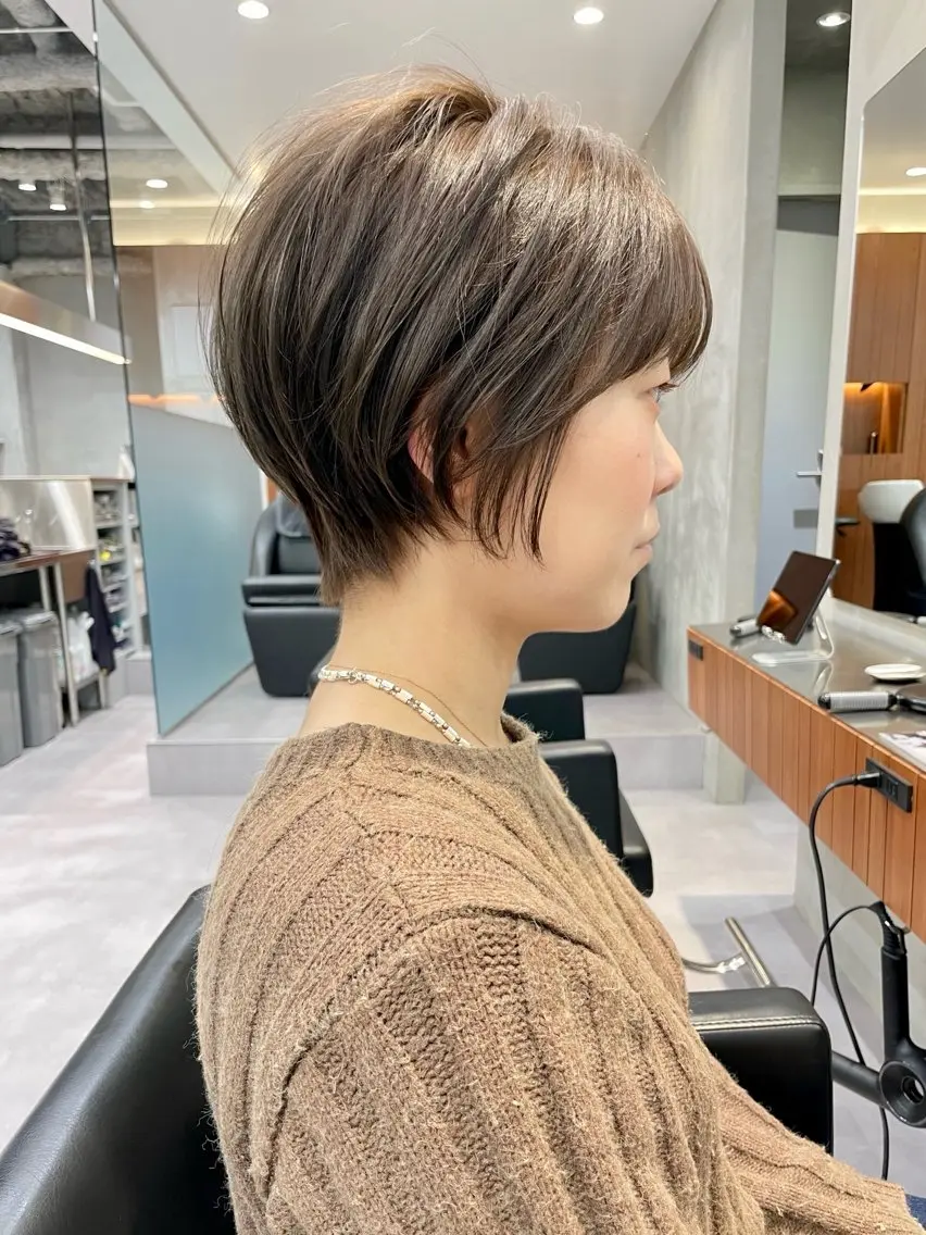 ショート カラー カット ヘアカラー 華 /ショート/ボブのヘアスタイル