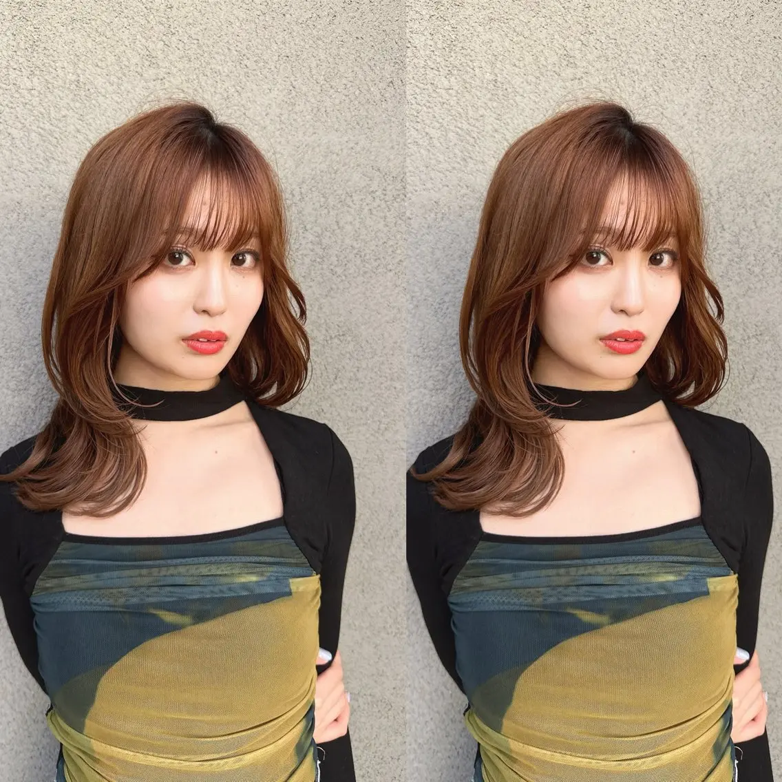 セミロング 似合わせ松本 容政のヘアスタイル