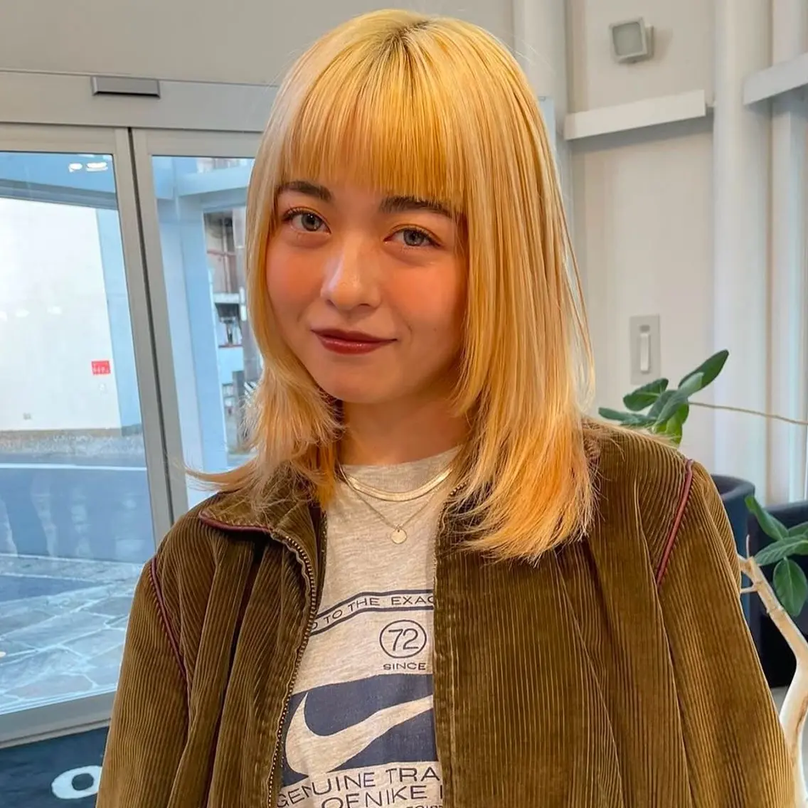 セミロング カラー カット ヘアカラー カット／ブリーチ🐏 モデル募集中 ナナホのヘアスタイル