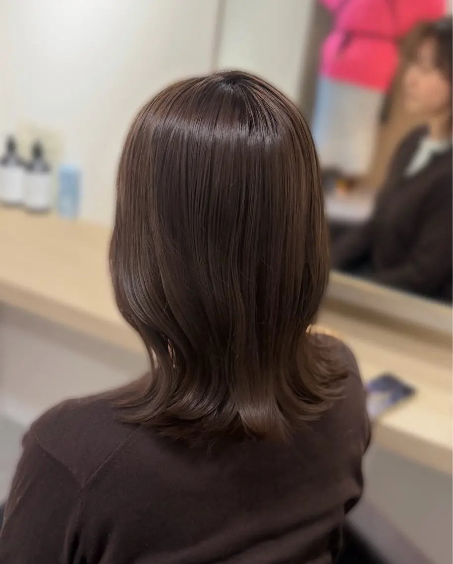 ミディアム カラー 透明感カラー カット ヘアカラー トリートメント 梅田/ 髪質改善/ 似合わせ/RINKAのヘアスタイル