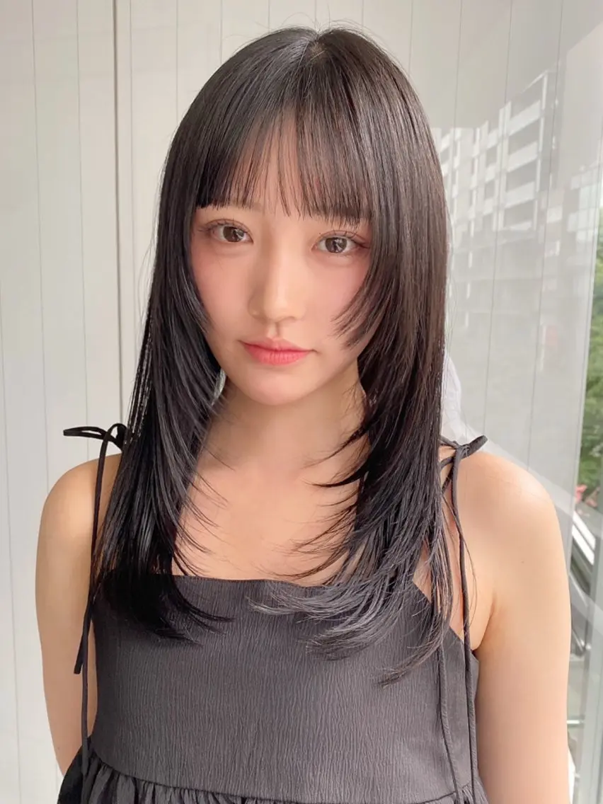 セミロング カラー ブルーカラー 透明感カラー カット ヘアカラー トリートメント レイヤー×髪質改善✨ 渋谷/佐藤侑哉のヘアスタイル