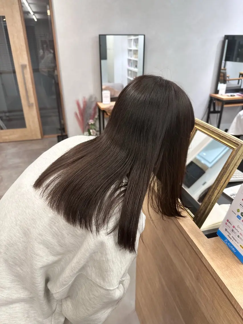 🍒【minimo限定】🍒カット+透明感カラー+3stepトリートメントの写真