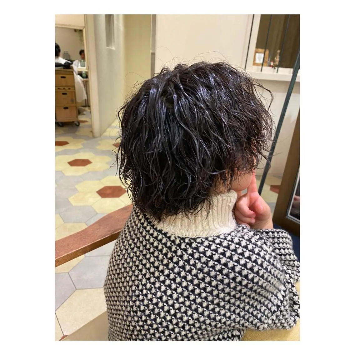 パーマ メンズ カット パーマ 菊池大一 溝の口パーマのヘアスタイル